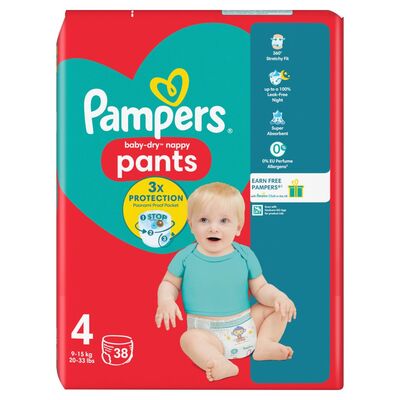 Pampers Baby-Dry Pants Size 4 38pce