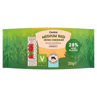 Centra Cheddar Cheese White 200g