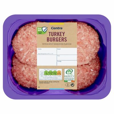Centra Turkey Burgers 380g