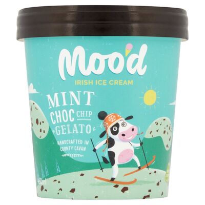 Moo'd Mint Chocolate Chip Ice Cream 460ml