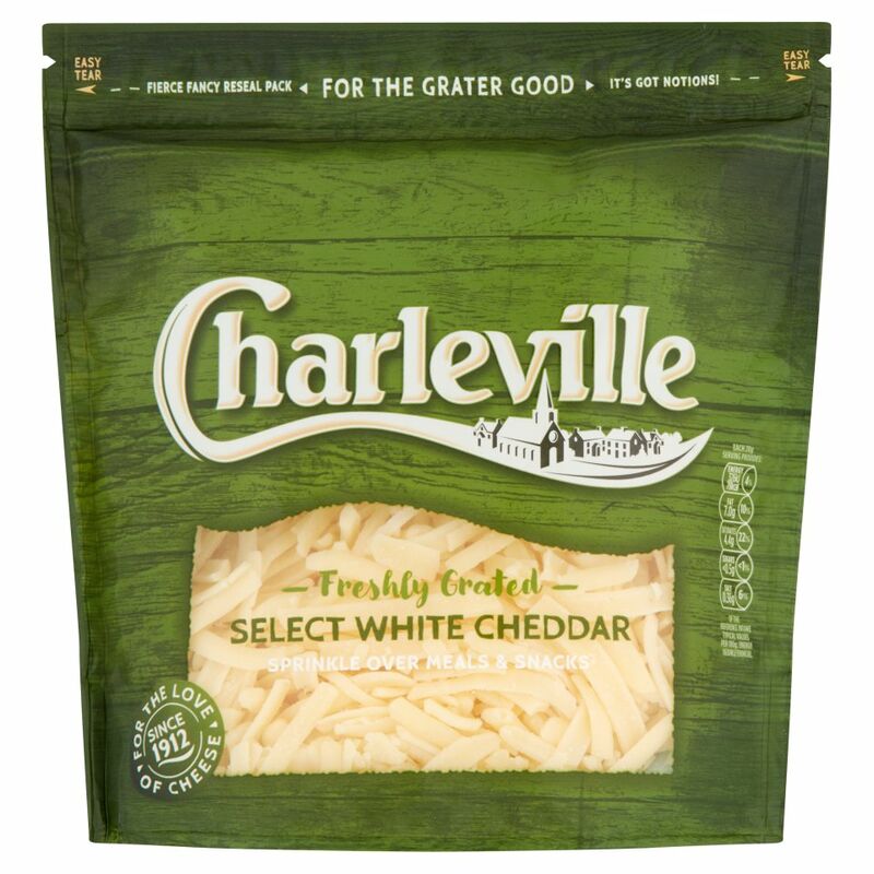 Charleville Grated White Cheddar 200g Centra